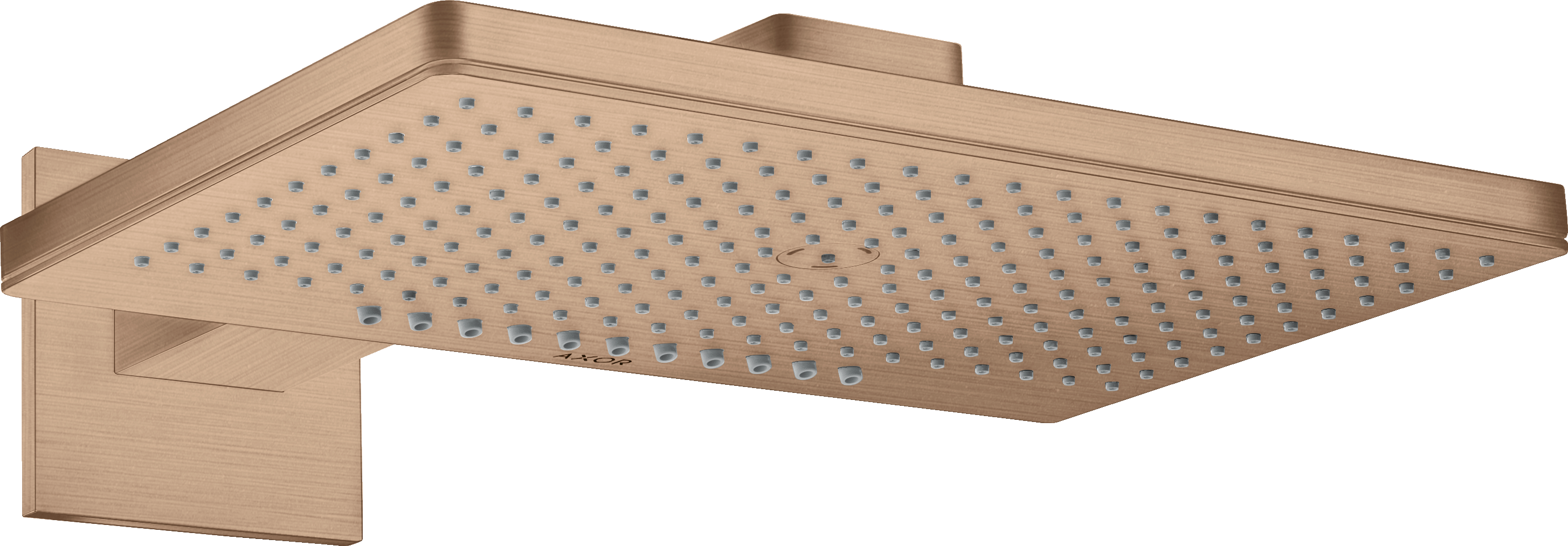 Overhead shower 460/300 2jet with shower arm and square escutcheon