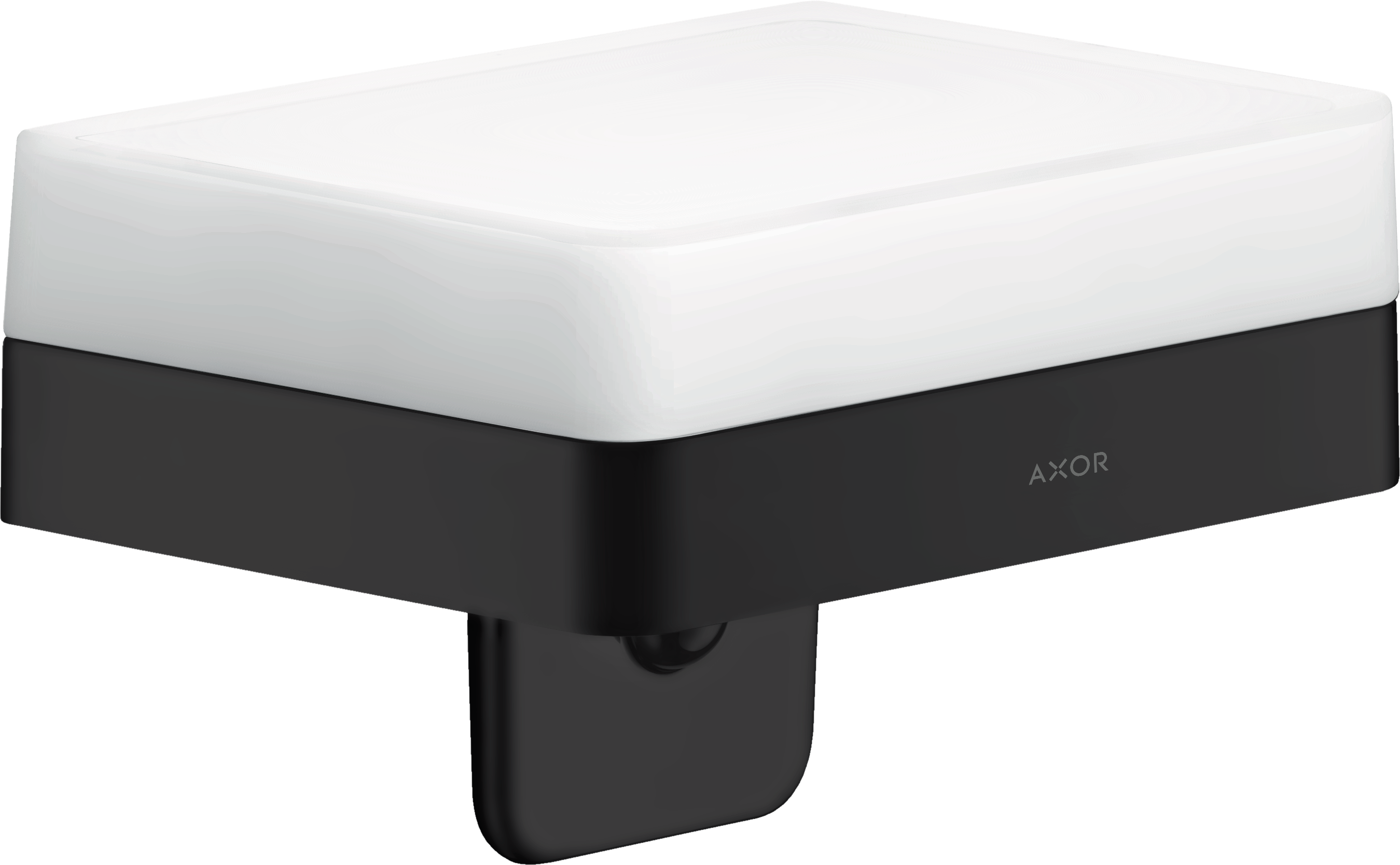 Liquid soap dispenser with shelf