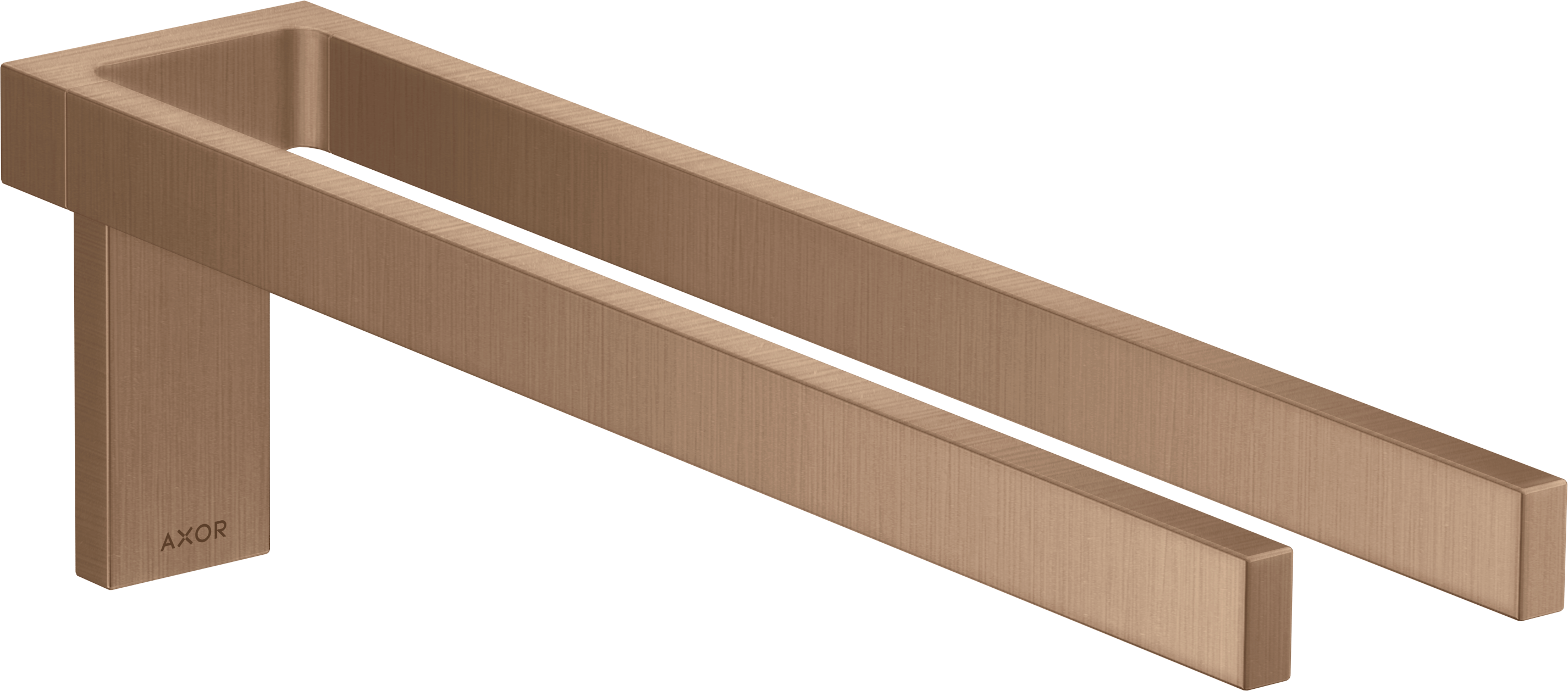 Towel holder twin-handle