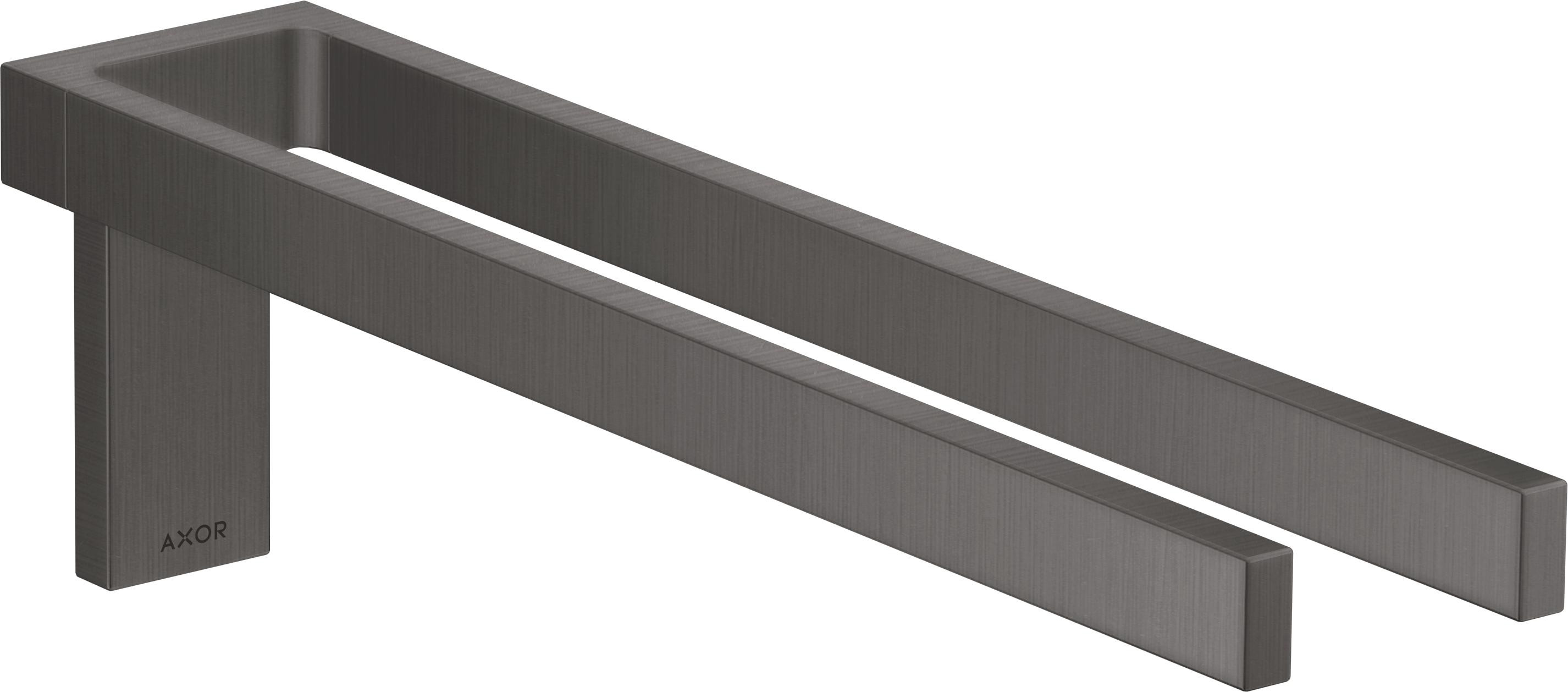 Towel holder twin-handle