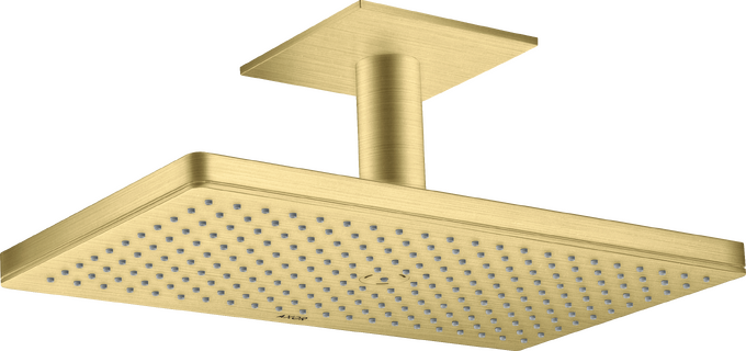 AXOR ShowerSolutions Douche de tête 460 / 300 mm 1jet avec raccordement plafond 100 mm et rosace carrée — 35277950
