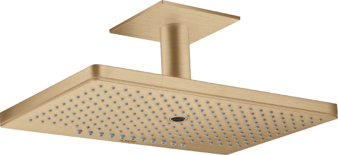 AXOR ShowerSolutions Douche de tête 460 / 300 mm 3jet avec raccord plafond 100 mm et rosace carrée — 35281140