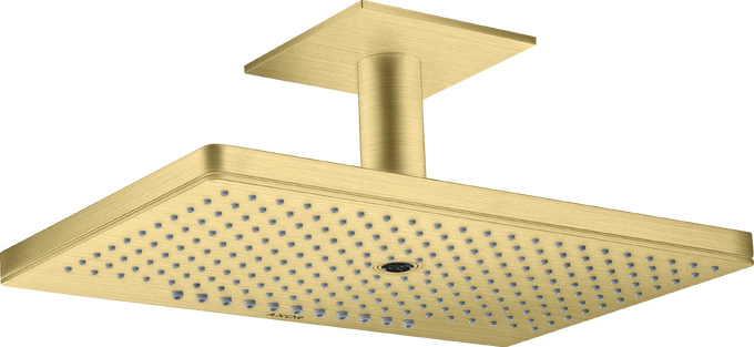 AXOR ShowerSolutions Douche de tête 460 / 300 mm 3jet avec raccord plafond 100 mm et rosace carrée — 35281950