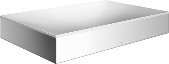 Wash bowl 600/400 without tap hole and overflow