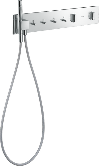 AXOR ShowerComposition シャワー混合水栓: 2ハンドル, 2機能, クロム