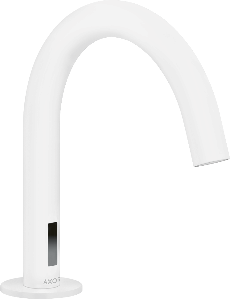 Electronic basin mixer with temperature pre-adjustment with mains connection 230 V