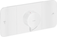 Thermostatic module for concealed installation for 2 functions