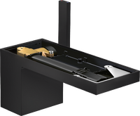 Single lever basin mixer 70 with push-open waste without plate