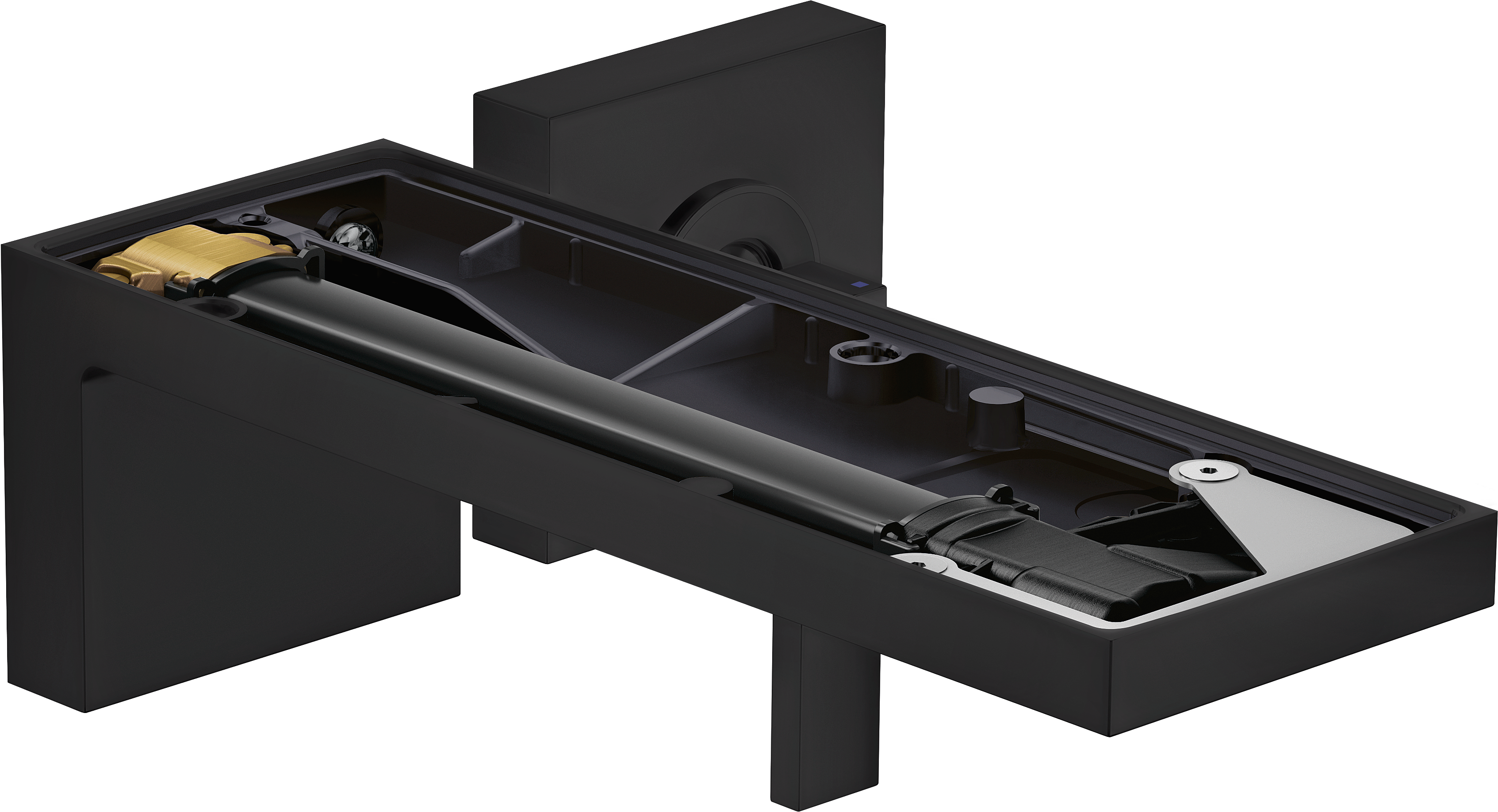 Single lever basin mixer for concealed installation wall-mounted with spout 221 mm without plate