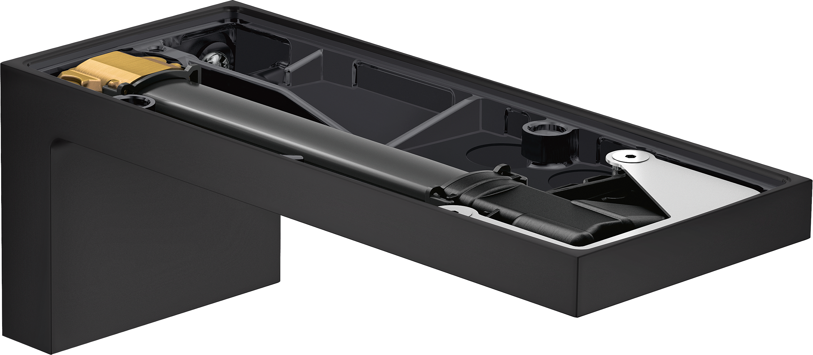 Bath spout without plate