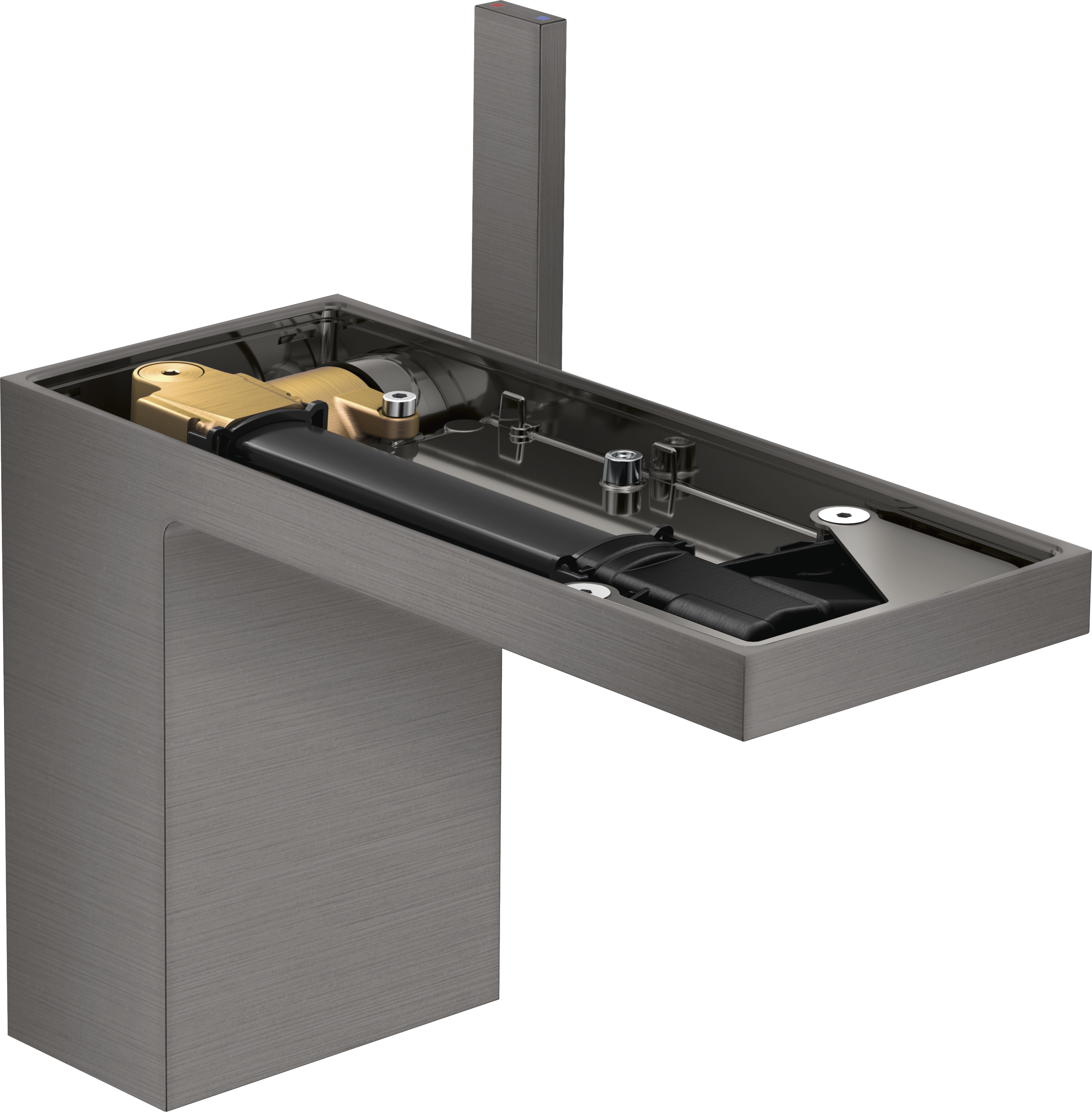 Einhebel-Waschtischmischer 110 mit Push-Open Ablaufgarnitur ohne Platte