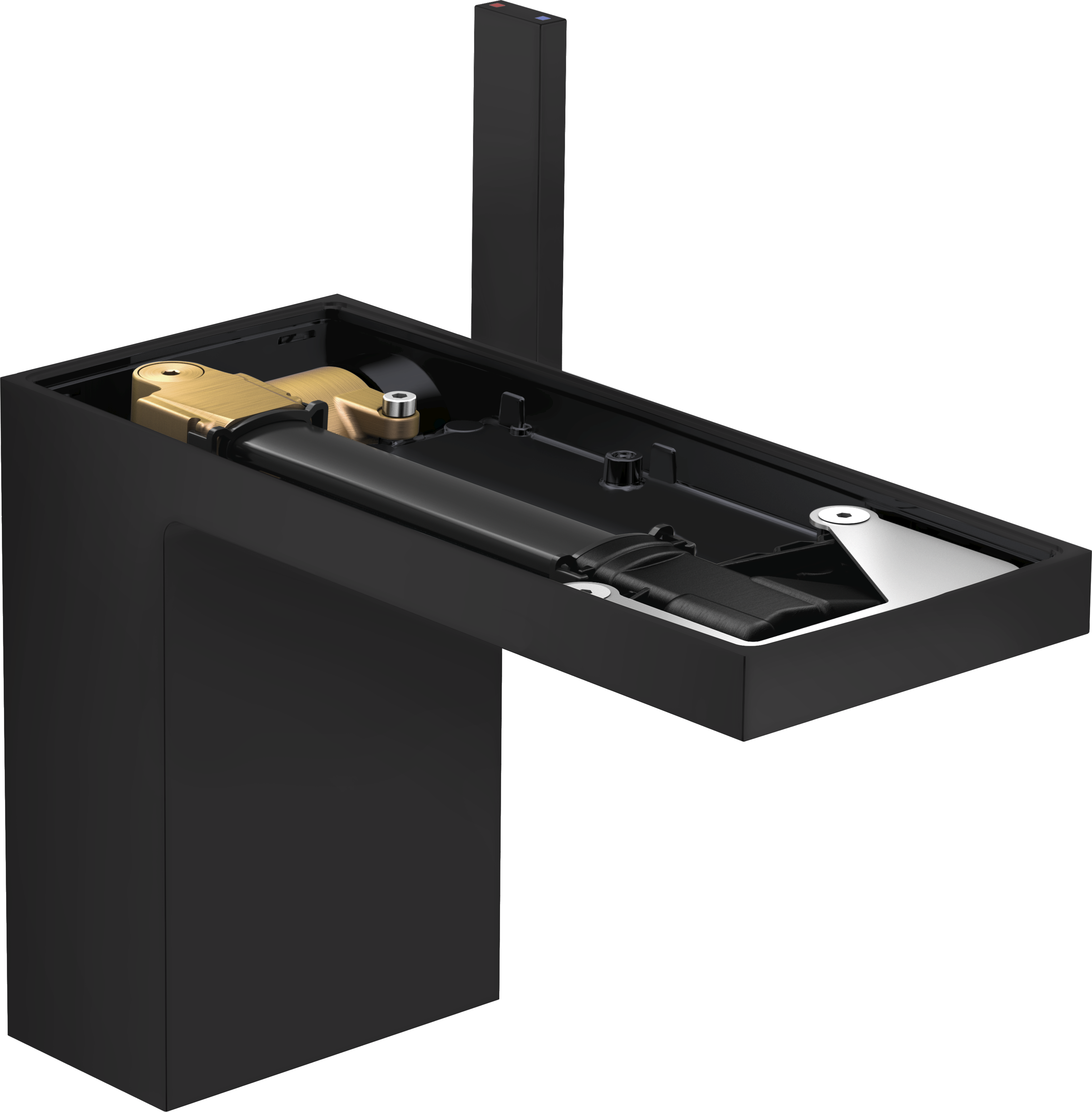 Single lever basin mixer 110 with push-open waste set without plate