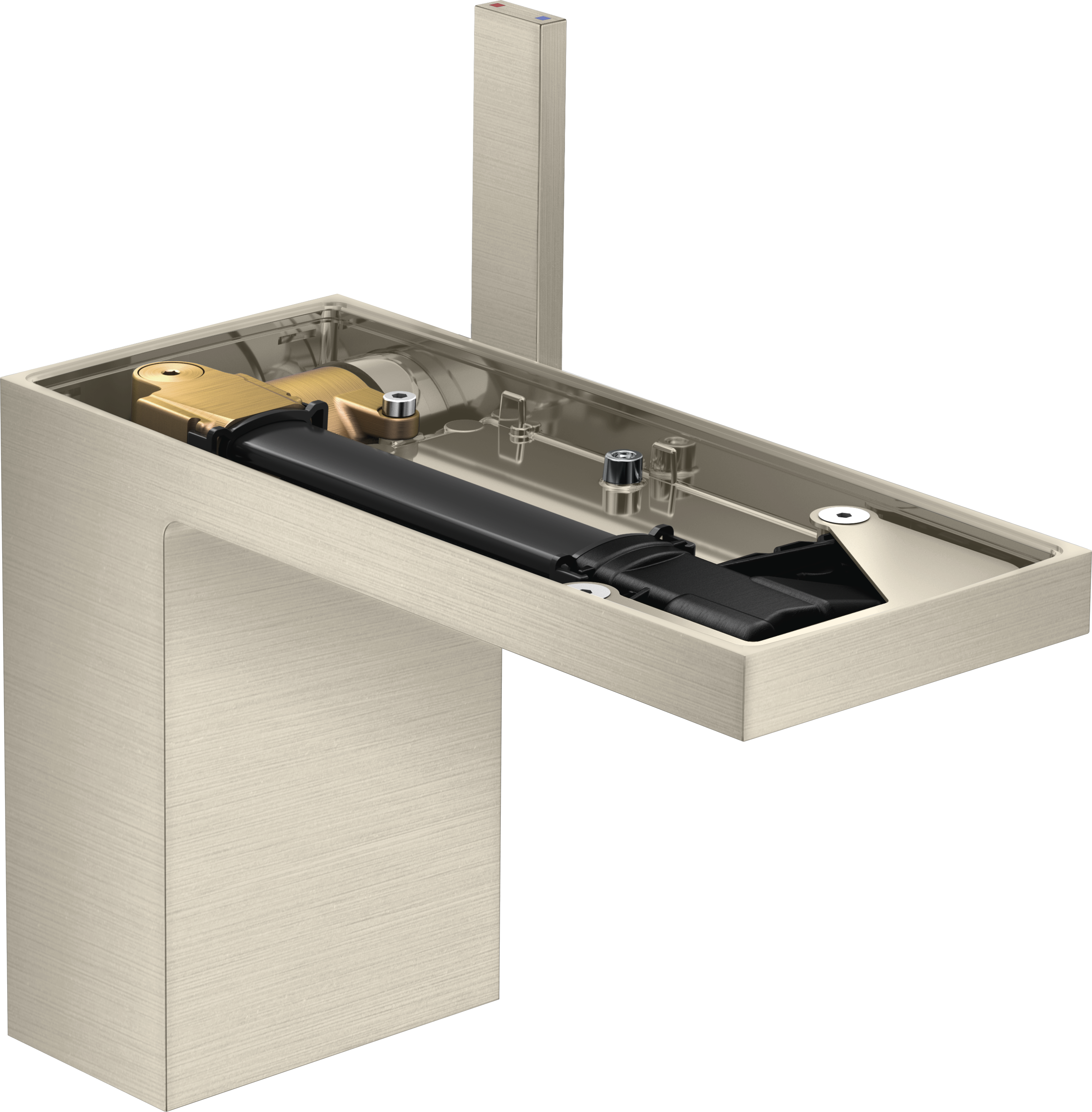 Single lever basin mixer 110 with push-open waste set without plate