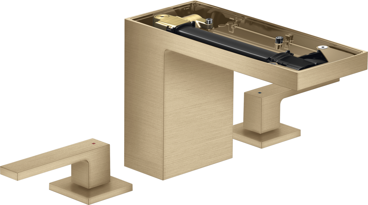 3-Loch Waschtischarmatur 110 mit Push-Open Ablaufgarnitur ohne Platte