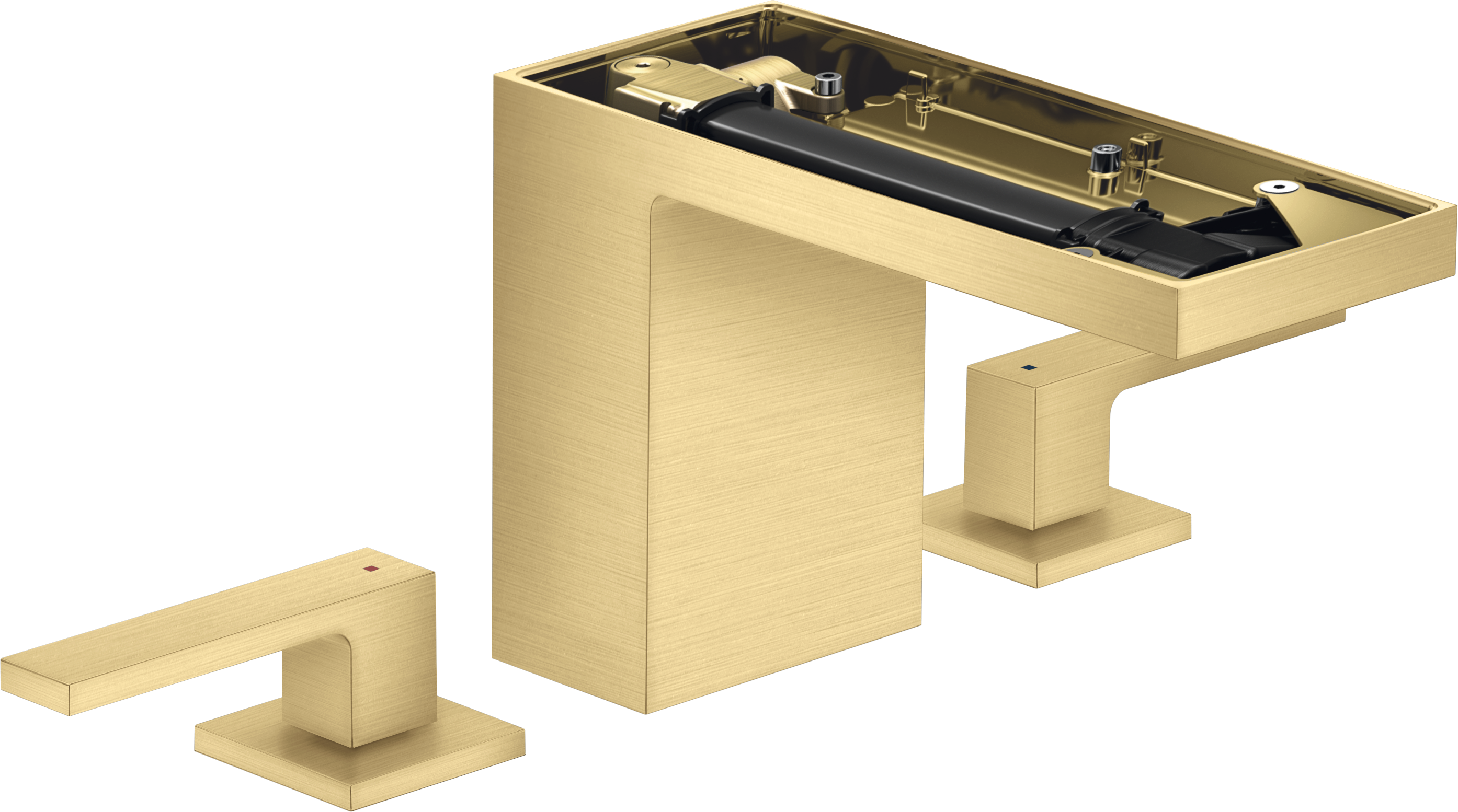 3-hole basin mixer 110 with push-open waste set without plate