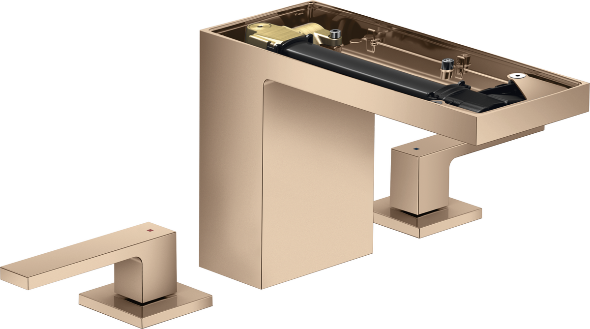 3-hole basin mixer 110 with push-open waste set without plate