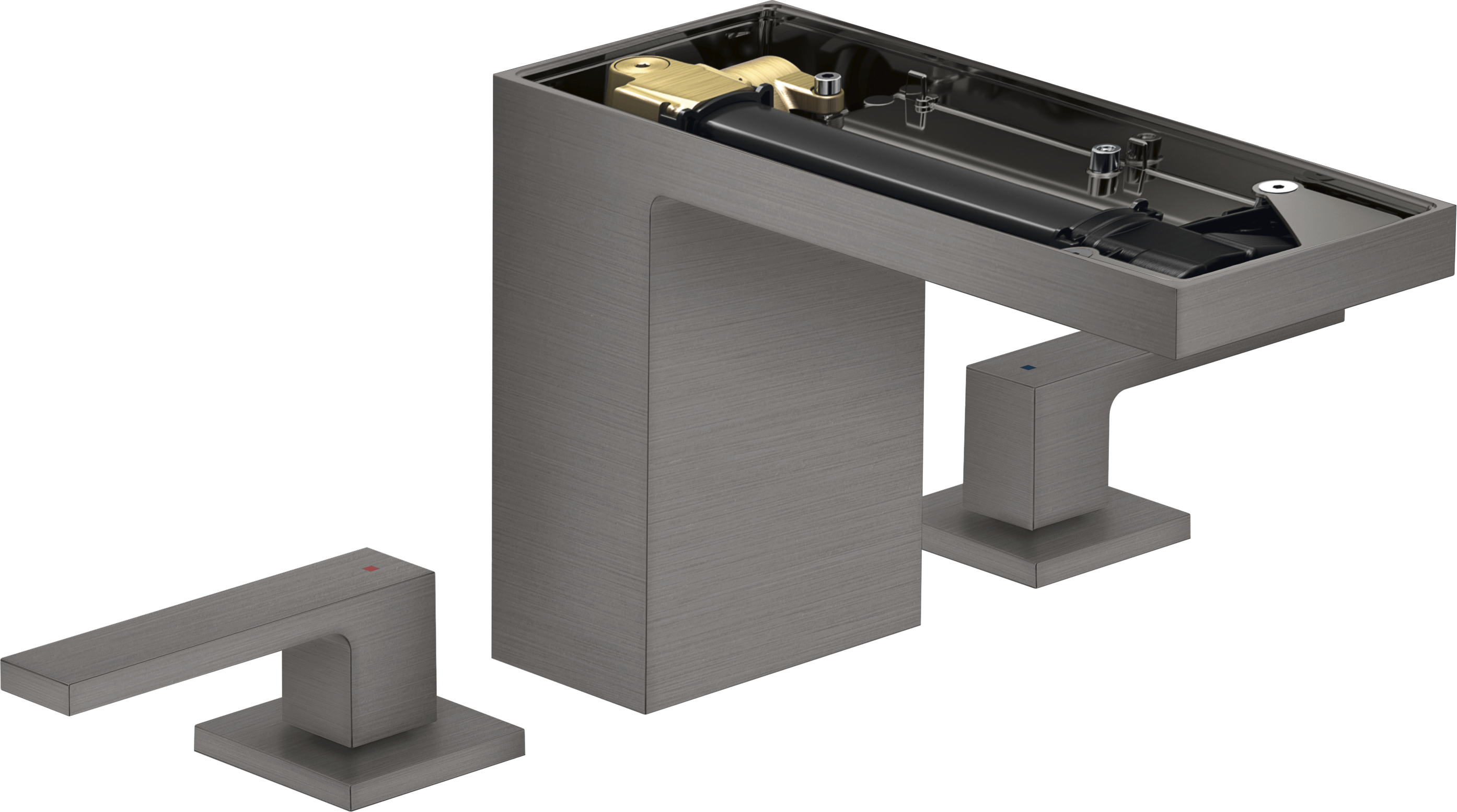 3-hole basin mixer 110 with push-open waste set without plate