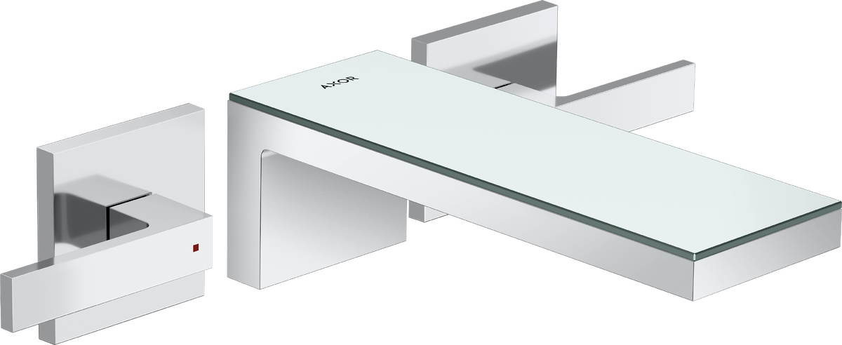 3-hole basin mixer for concealed installation wall-mounted with spout 221 mm