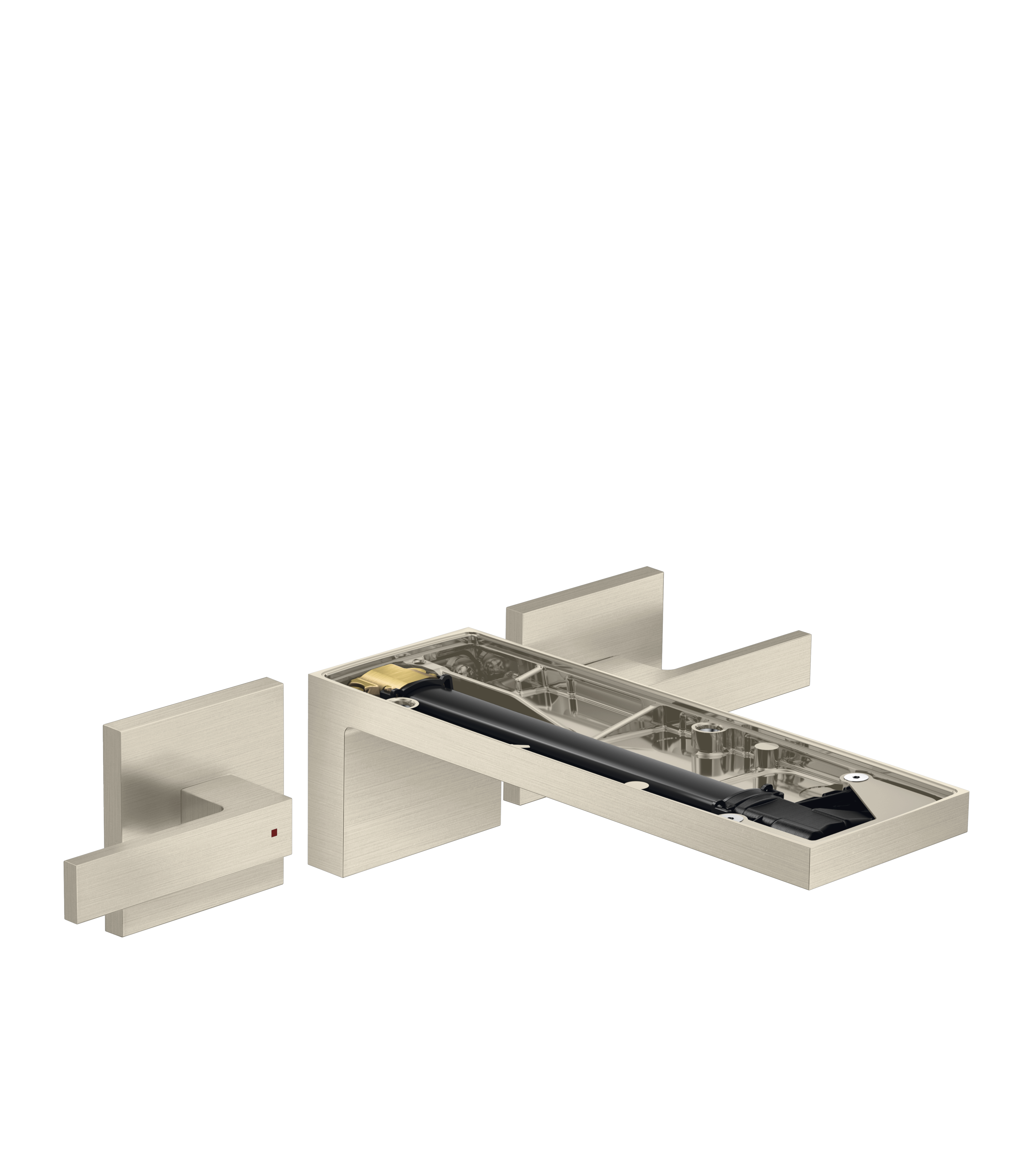3-hole basin mixer for concealed installation wall-mounted with spout 221 mm