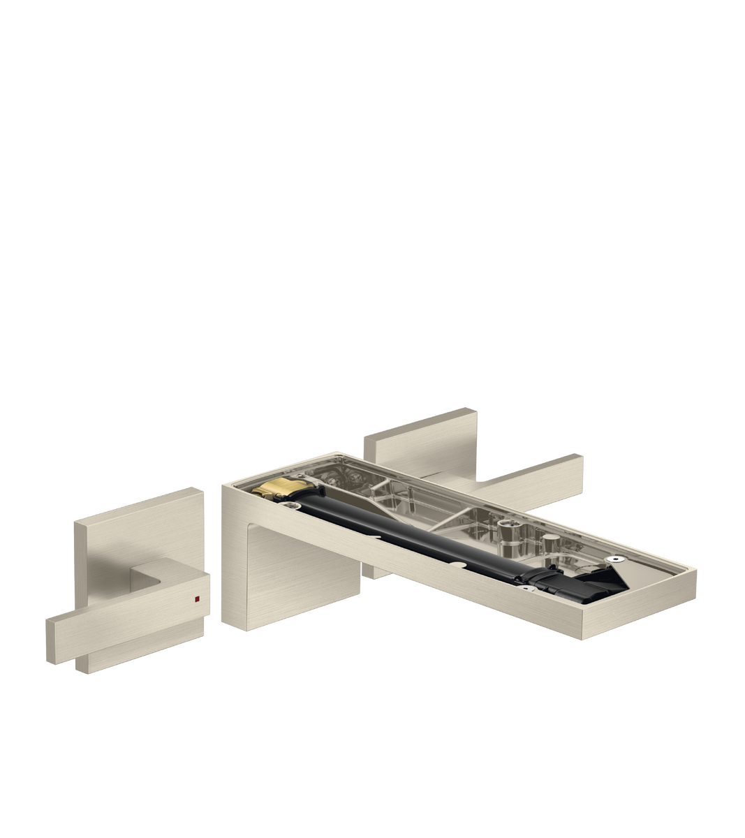 3-hole basin mixer for concealed installation wall-mounted with spout 221 mm