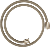 Textile shower hose 1.25 m with cylindrical nuts