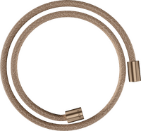 Textile shower hose 1.25 m with cylindrical nuts