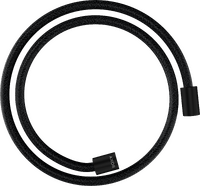 Textile shower hose 1.25 m with cylindrical nuts