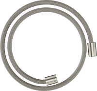 Textile shower hose 1.25 m with cylindrical nuts