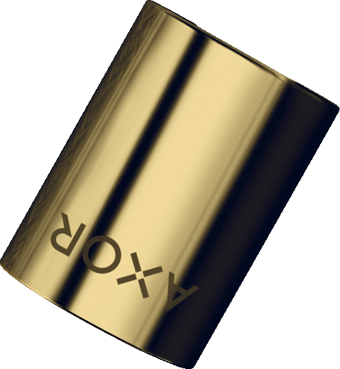 Textile shower hose 2 m with cylindrical nuts