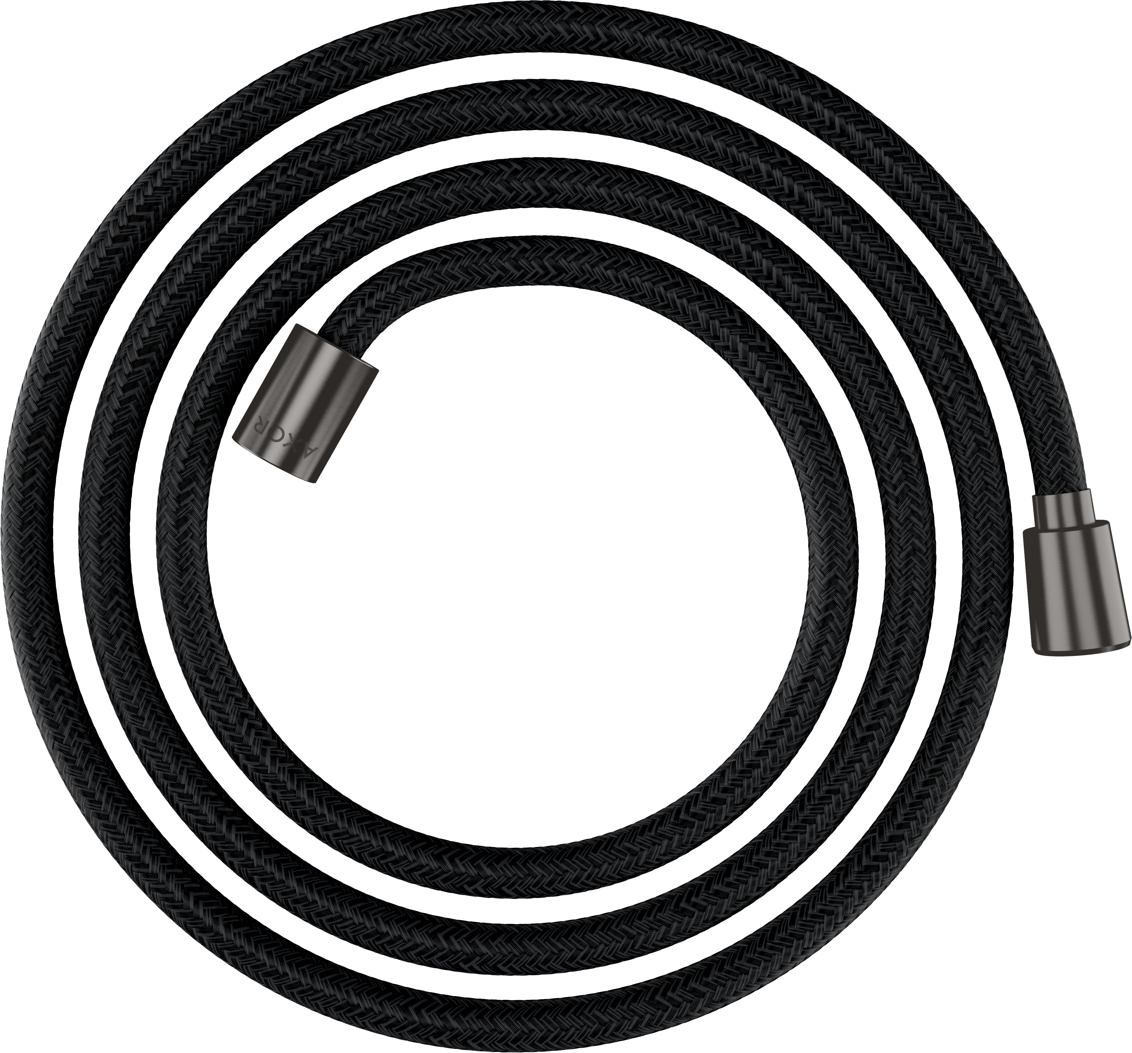 Tekstilbruserslange 2 m med konisk og cylindrisk omløber