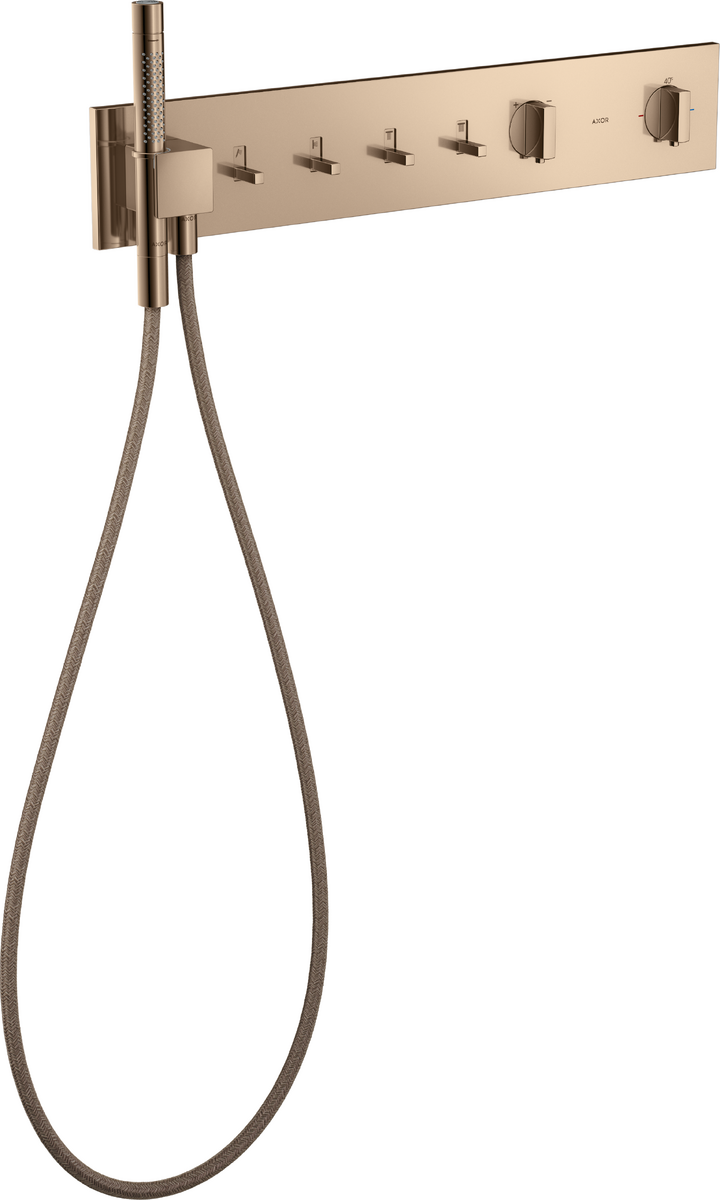 Thermostatic module 610/110 for concealed installation for 4 functions