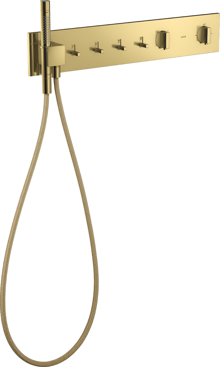 Thermostatic module 610/110 for concealed installation for 4 functions