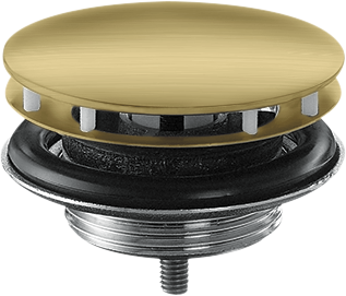 Waste set non-closing for washbasins