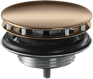 Waste set non-closing for washbasins