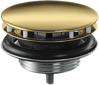 Waste set non-closing for washbasins