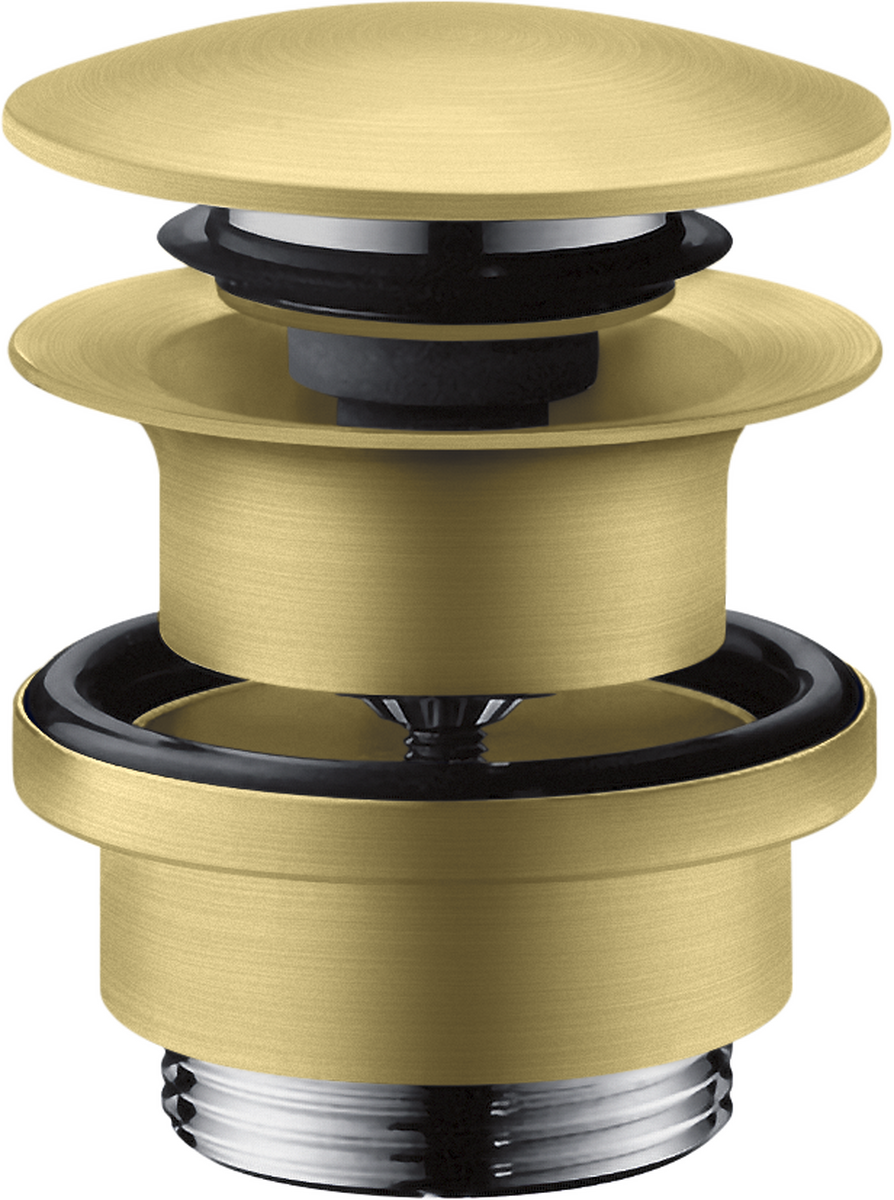 Waste set push-open for basin and bidet mixers