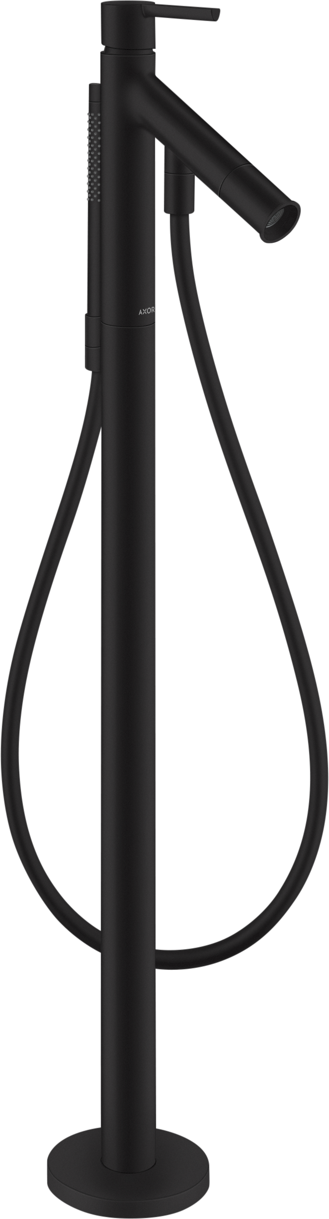 Single lever bath mixer floor-standing with lever handle