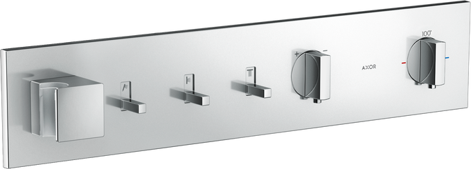 AXOR thermostats and thermostatic shower mixers. AXOR thermostats and thermostatic shower mixers.