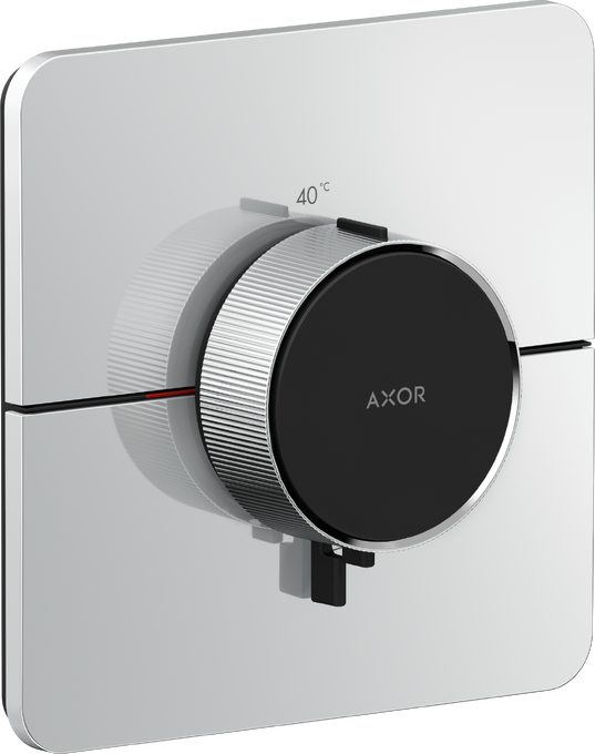 AXOR ShowerSelect ID Set de finition softsquare pour mitigeur thermostatique encastré à haut débit — 36775000