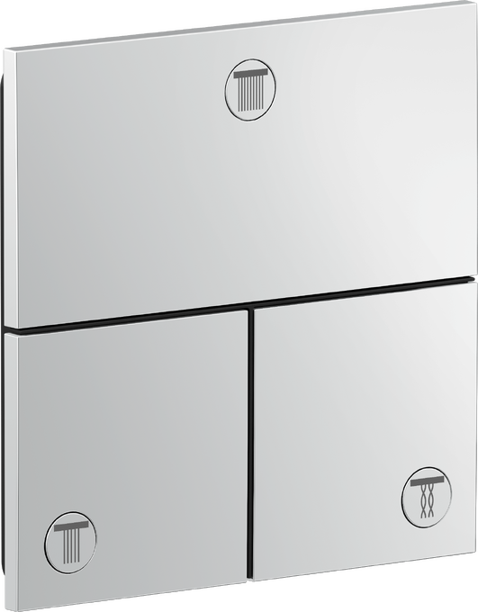 AXOR ShowerSelect ID Set de finition carré encastré avec 3 fonctions — 36780000