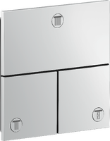 Valve for concealed installation square for 3 functions Valve for concealed installation square for 3 functions