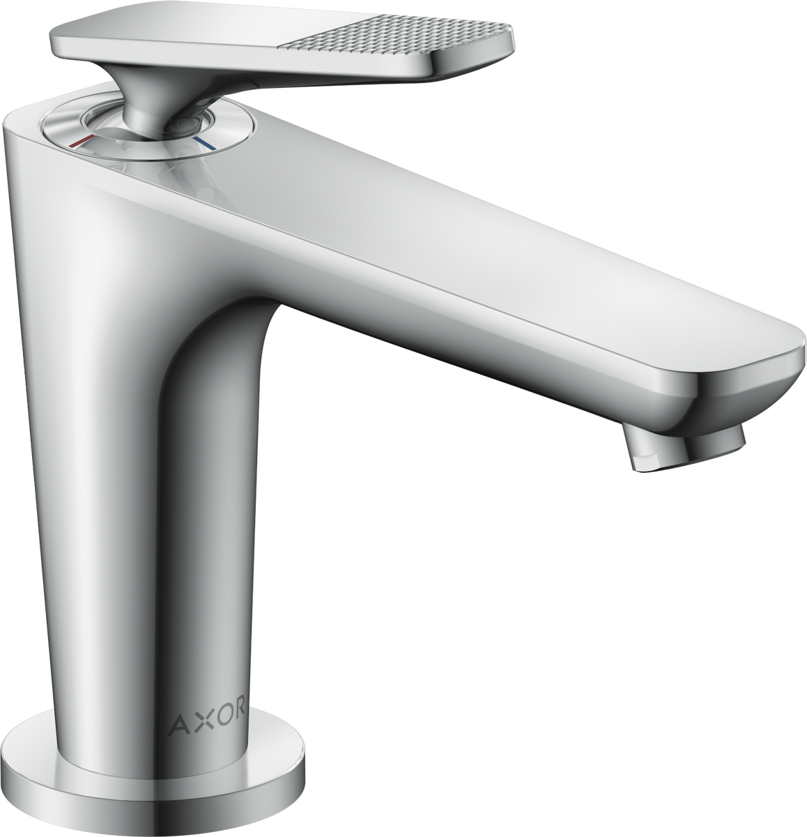 Single lever basin mixer 90 with CoolStart for hand washbasins and waste set - cubic cut