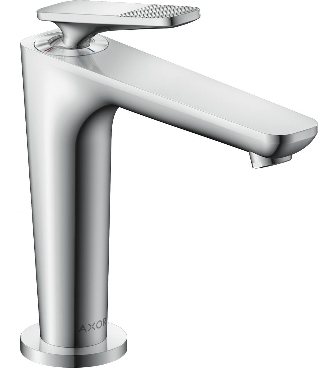Single lever basin mixer 125 with CoolStart and waste set - cubic cut