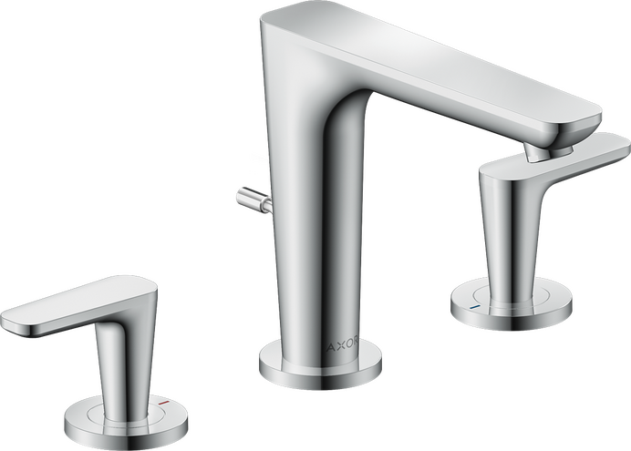 4 White Porcelain and chrome Handles (JAS)