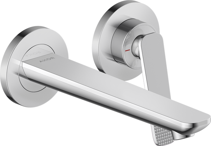 Einhebel-Waschtischmischer Unterputz für Wandmontage mit Auslauf 195 mm - Cubic cut