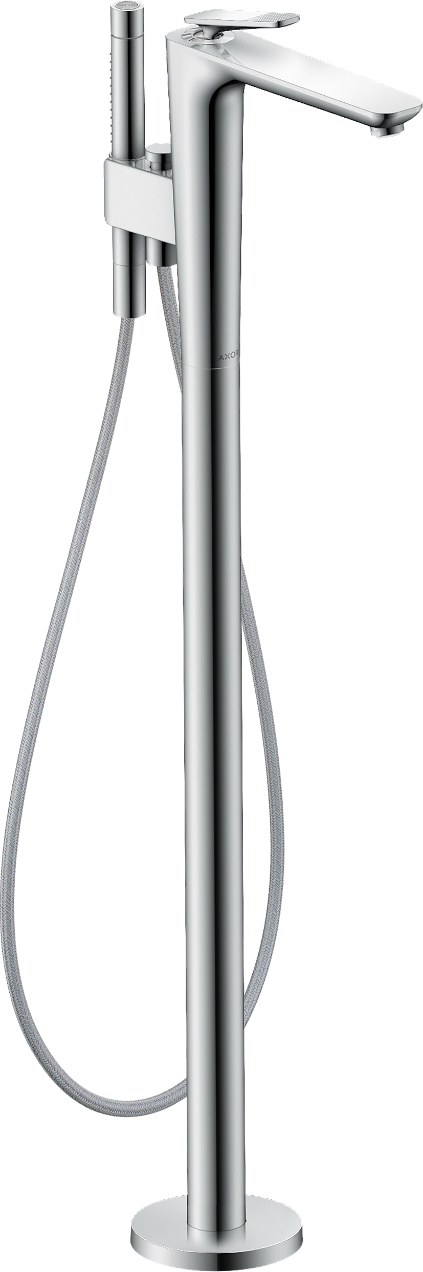 Single lever bath mixer floor-standing - cubic cut