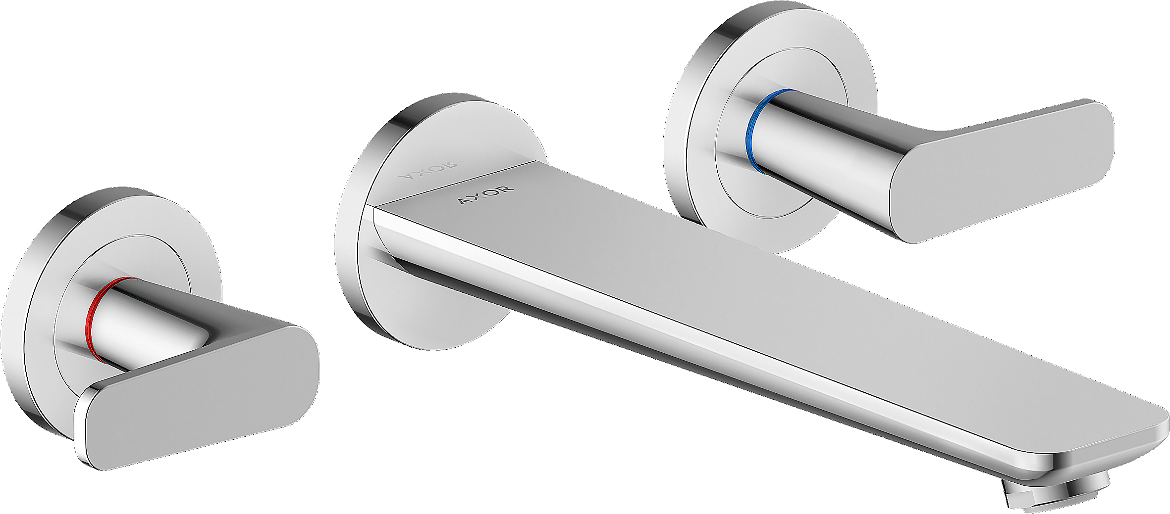 Mélangeur de baignoire 3 trous encastré mural