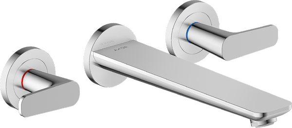 3-hole bath mixer for concealed installation wall-mounted