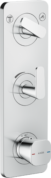 Thermostatic module 380/120 for concealed installation with plate for 2 functions