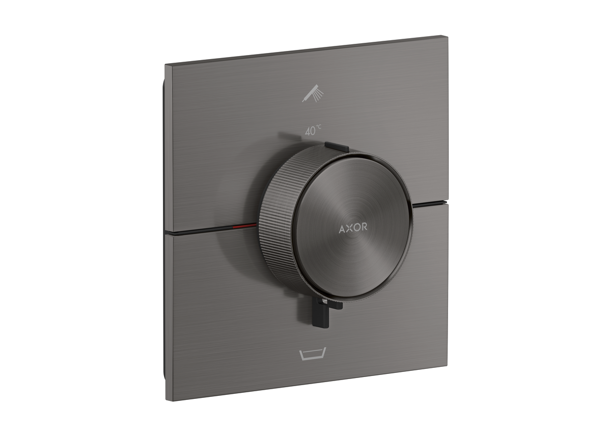 Thermostat for concealed installation square for 2 functions with integrated security combination according to EN1717
